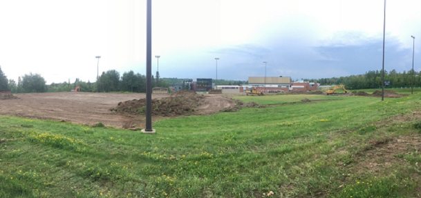 Turf field construction underway at Nipissing University