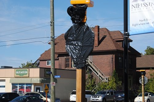 New four-way stop taking effect