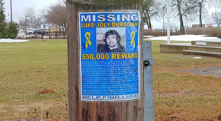 Efforts to find Luke Joly-Durocher continue