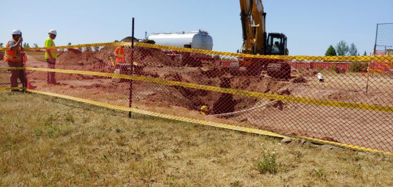 Splash pad construction underway