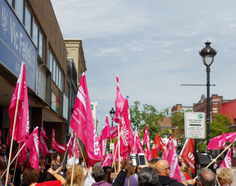 Fedeli responds to labour protest