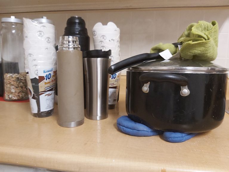 Local resident giving homeless a helping hand
