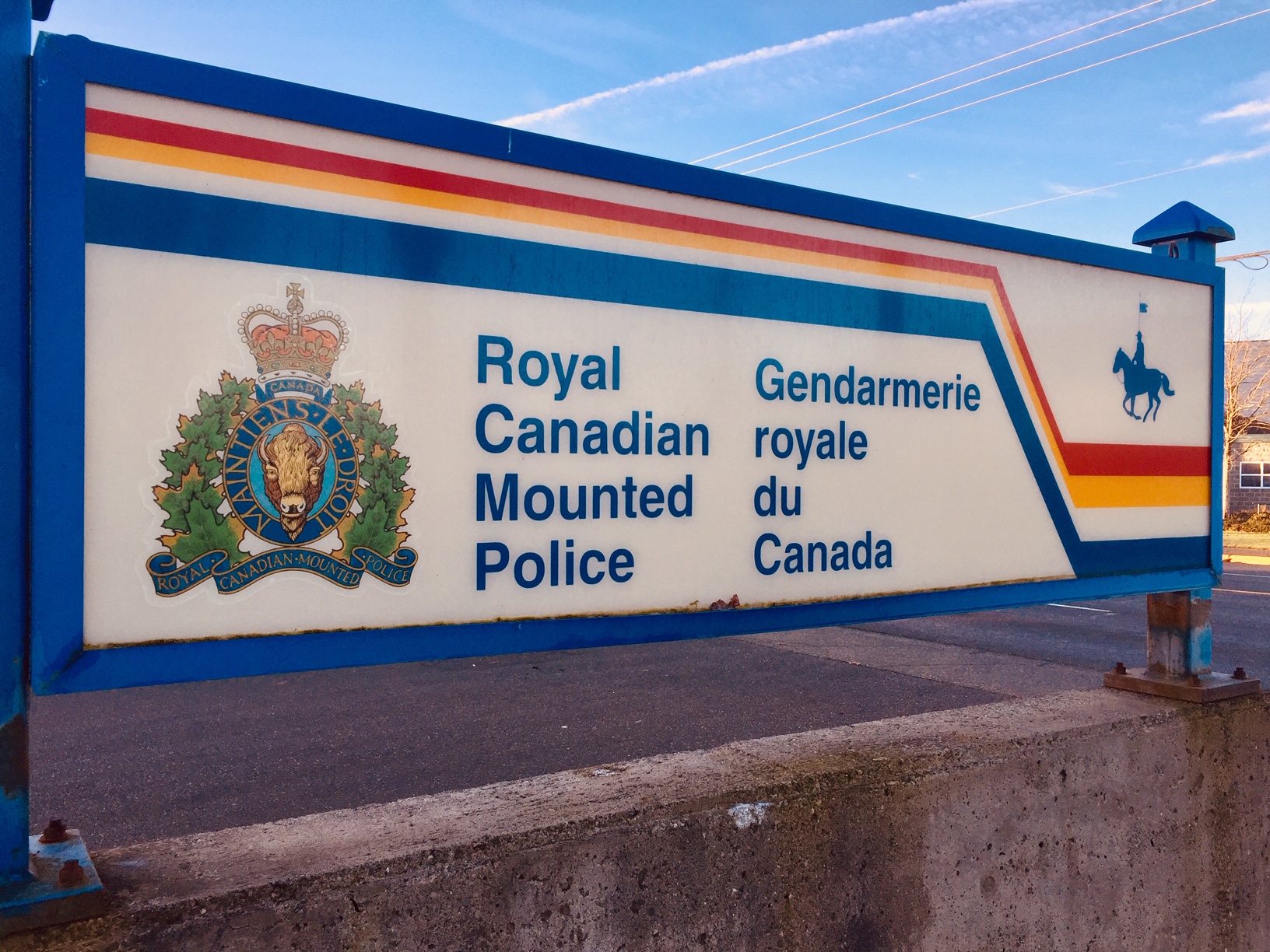 RCMP Sign. (Vista Radio Stock Image)