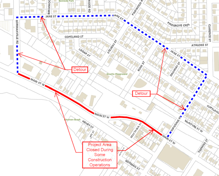 Section of Main St. closed for September