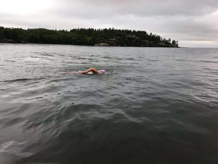 Marathon swim considered a win despite being cut short