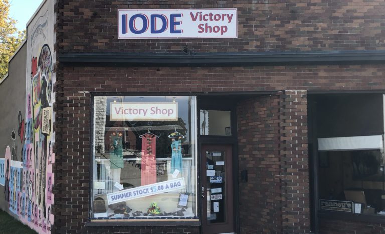 IODE holding book drive for local teachers