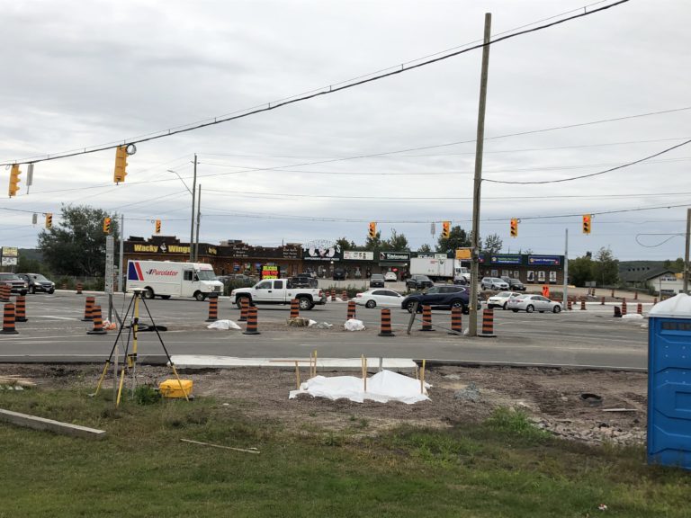 Seymour Street at Highway 11/17 construction begins final phase