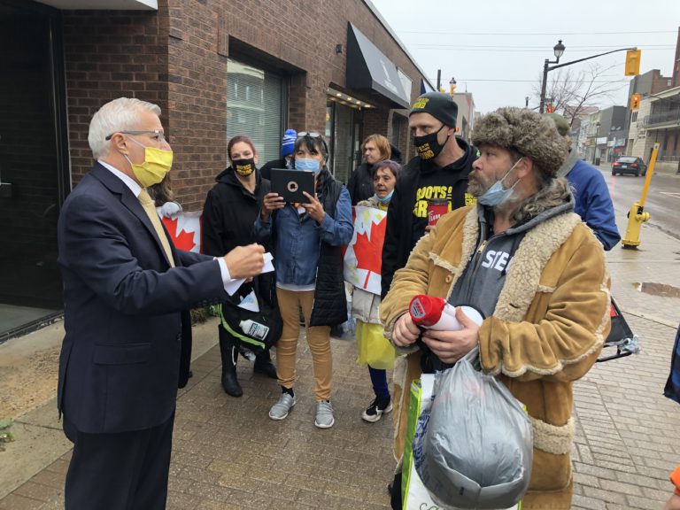 Downtown protest demands more be done to address homelessness