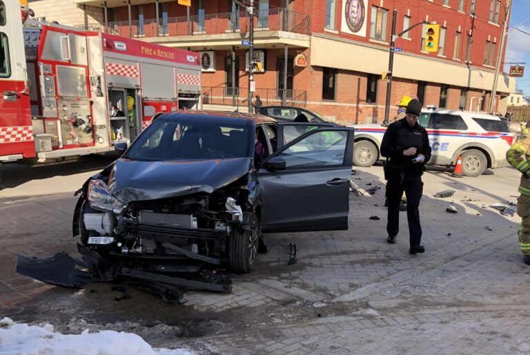 Multiple-vehicle crash at Main and Wyld