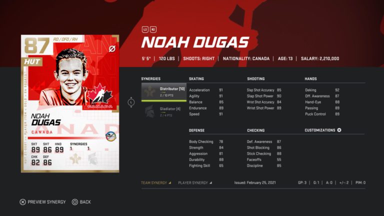 How Noah Dugas became playable in NHL 21