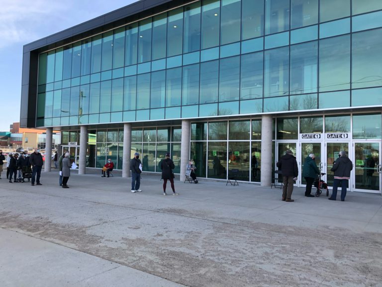Mass vaccinations now underway at Memorial Gardens