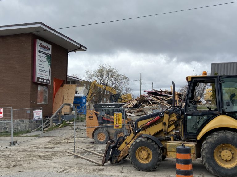 Sands Motel demolition underway