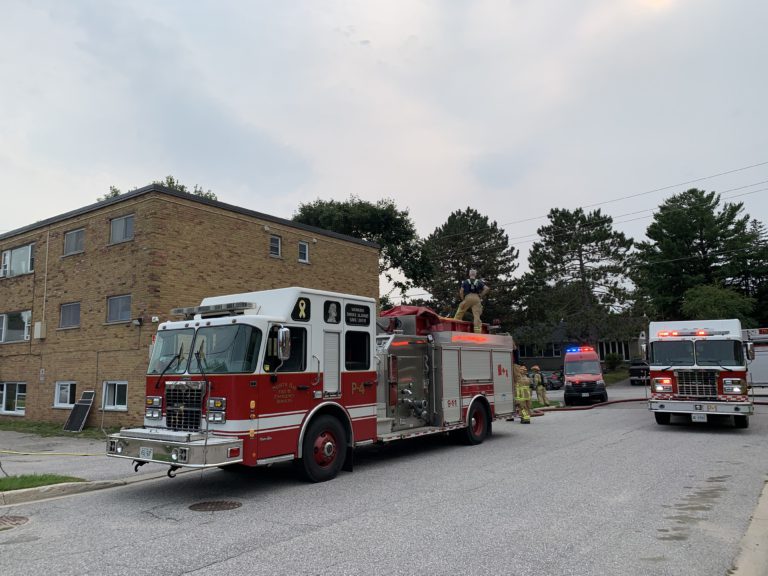 “Extensive” smoke damage in apartment fire