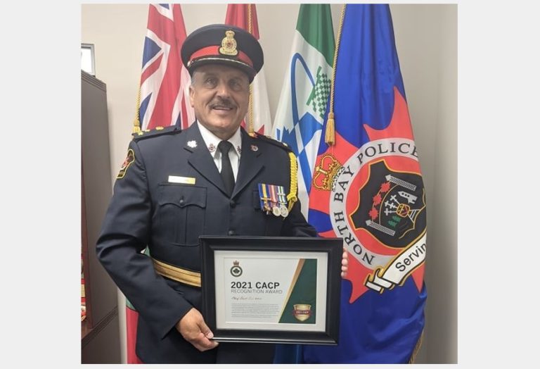 National honours for North Bay’s Police Chief