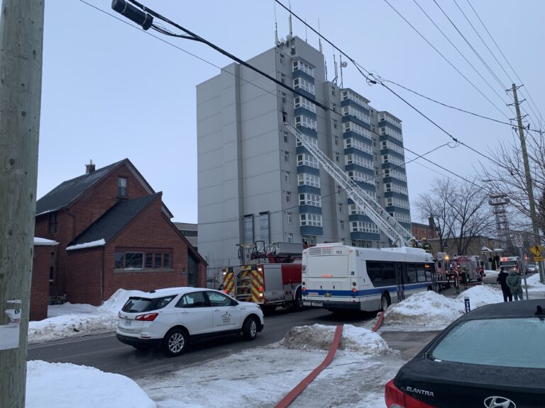 No injuries reported after morning fire at Golden Age Towers