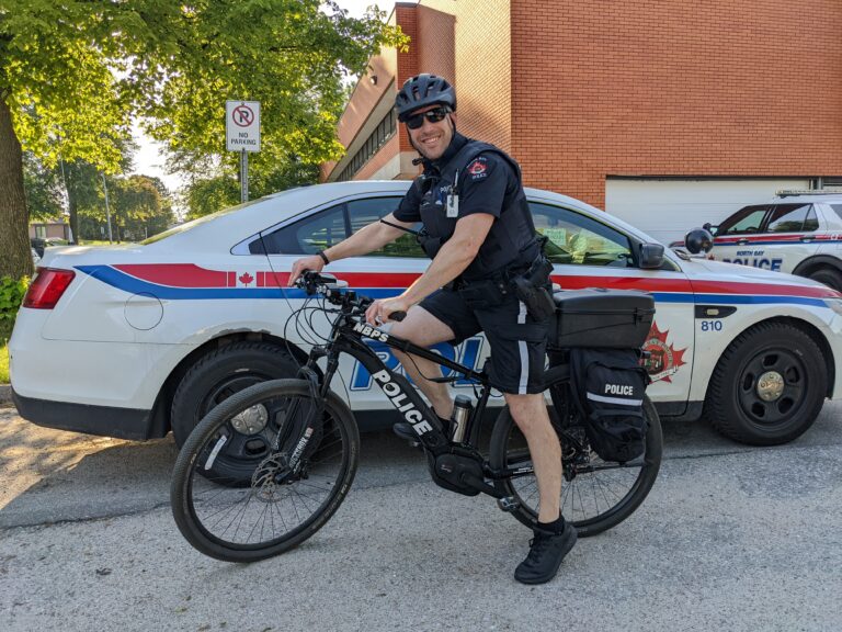 Training exercises with police on bicycles this week