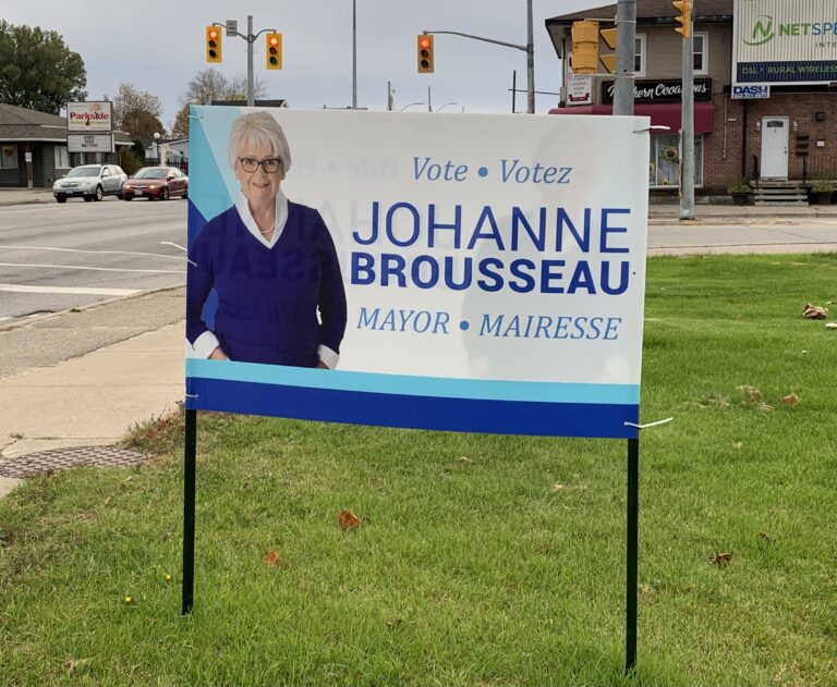 On the campaign trail with mayoral candidate Johanne Brousseau