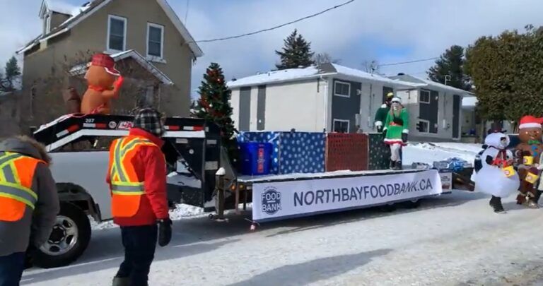 Plenty of food bank donations during Sunday’s Santa Claus parade