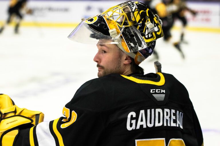 Two local hockey players representing Canada