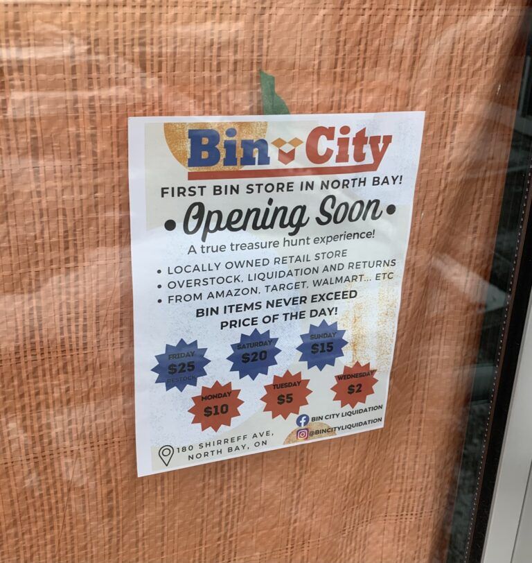Liquidation ‘bin’ store opening in north end of city