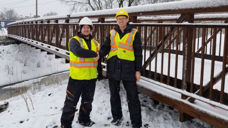 New pedestrian bridge expected to open in late spring