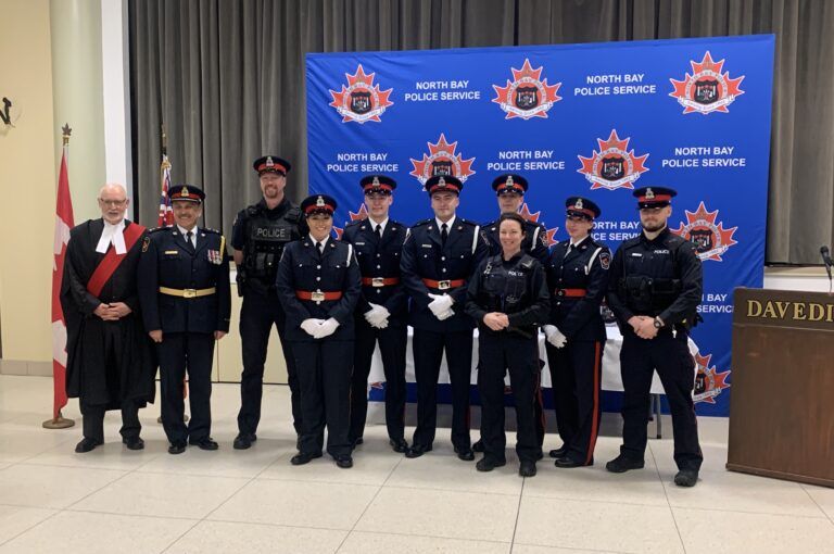 Nine new and experienced officers join the North Bay Police Service