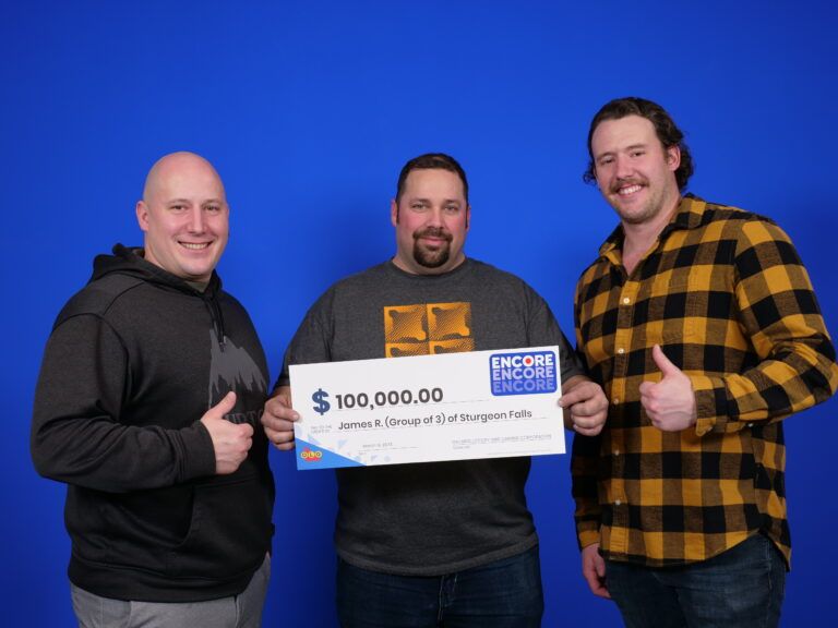 $100,000 lotto win for trio from Sturgeon Falls