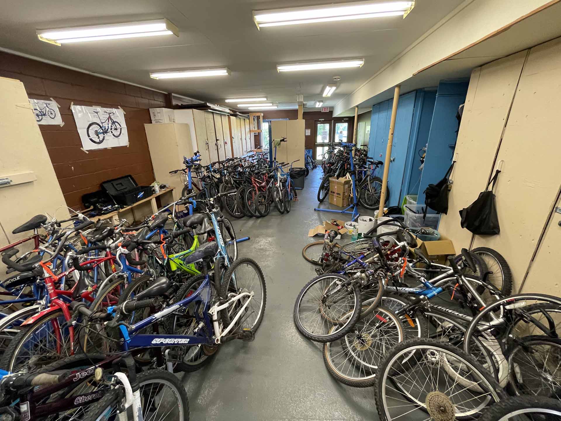 Recycle bike store shop