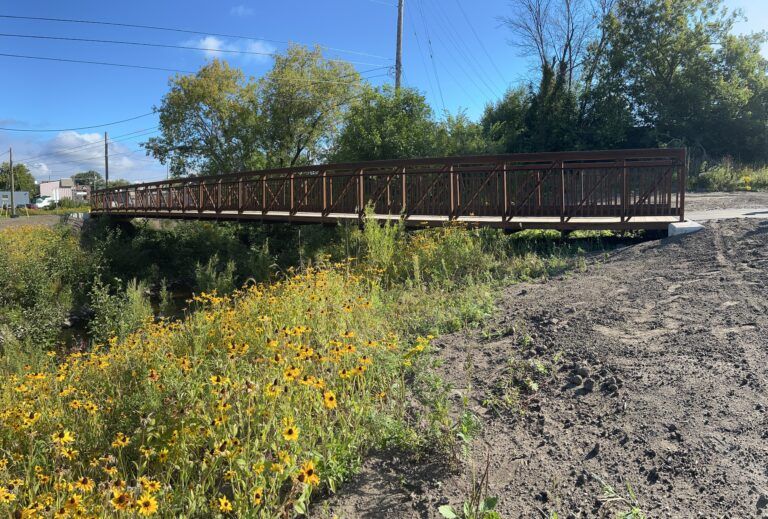 Pedestrians now officially have a new way to cross Chippewa Creek