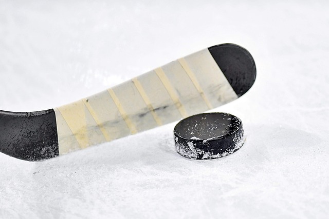 Outdoor hockey game collecting donations for two causes