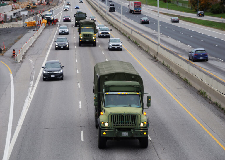 Increase in military vehicles expected in the area this weekend