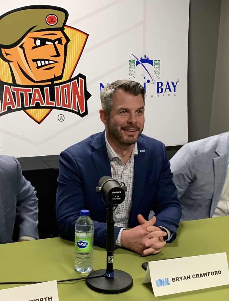 OHL Commissioner Bryan Crawford North Bay media conference 01-23-25
