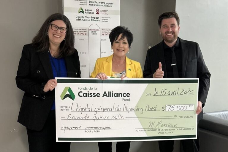 Caisse Alliance kicks off WNGH mammography unit fundraising with $75,000