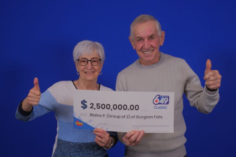 $2.5 million lotto win for Sturgeon Falls couple